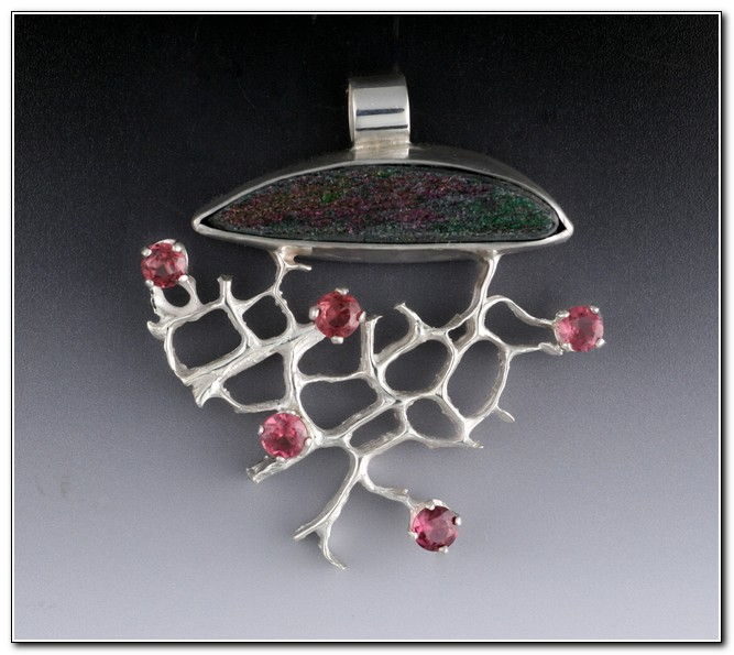 Pendant:  P225 Tree of Knowledge/Life at Hunter Wolff Gallery